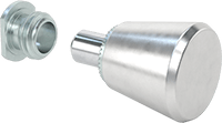 Paneller için Geri Çekilebilir Yaylı İtici, Twist-Lock, Dişli