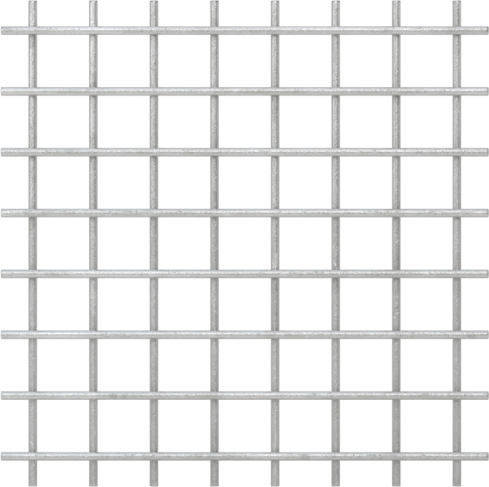 Kolay Şekillendirilebilir Galvanizli Çelik Filtre Ağı, 8 x 8 Örgü Boyutu, 0.108" Açıklık Boyutu, 24 inç Genişlik