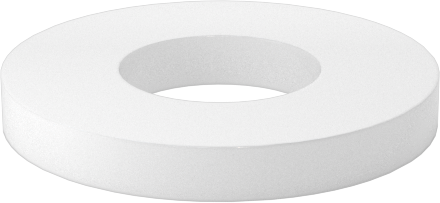 PTFE Plastik Pul, 3 Numaralı Vida Boyutu için, 0.116" İç Çap, 0.250" Dış Çap — 0.116", 0.027" ila 0.035", 0.250"