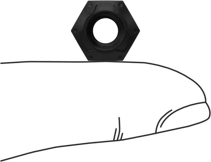 Top-Lock Deforme Edilmiş Dişli Kilit Somunu, Siyah Oksit Yüksek Mukavemetli C Sınıfı Çelik, 1/4"-20 Diş Boyutu