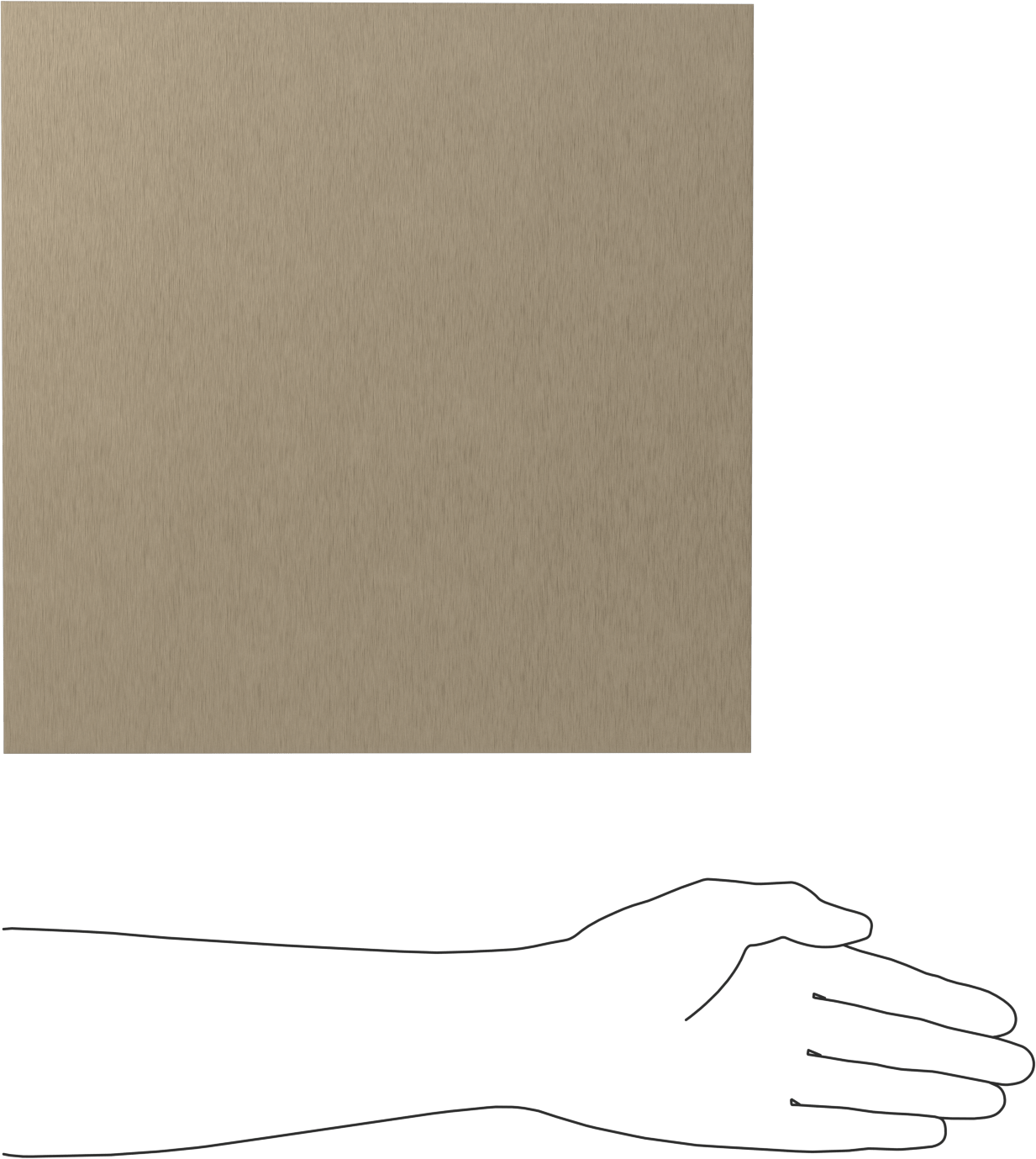Alev Geciktirici Garolite G-10/FR4 Levha, Çok Amaçlı, 12" x 12", 0.0150 inç Kalınlık, Bej