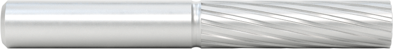 Yüksek Hızlı Çelik Frez, 1/4" Çaplı Şaftlı, Düz Silindir, 1/4" Çap x 1" Uzunluk Başlık