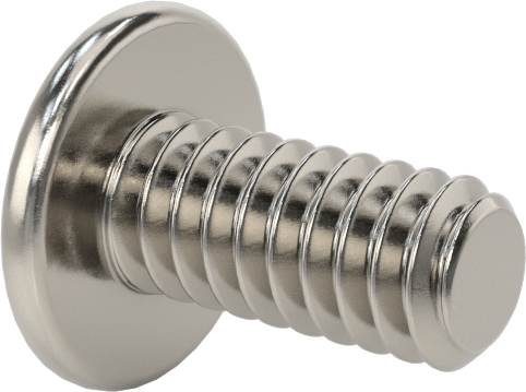 18-8 Paslanmaz Çelik Bombe Başlı Phillips Vida, 0-80 Diş Boyutu, 1/8" Uzunluk